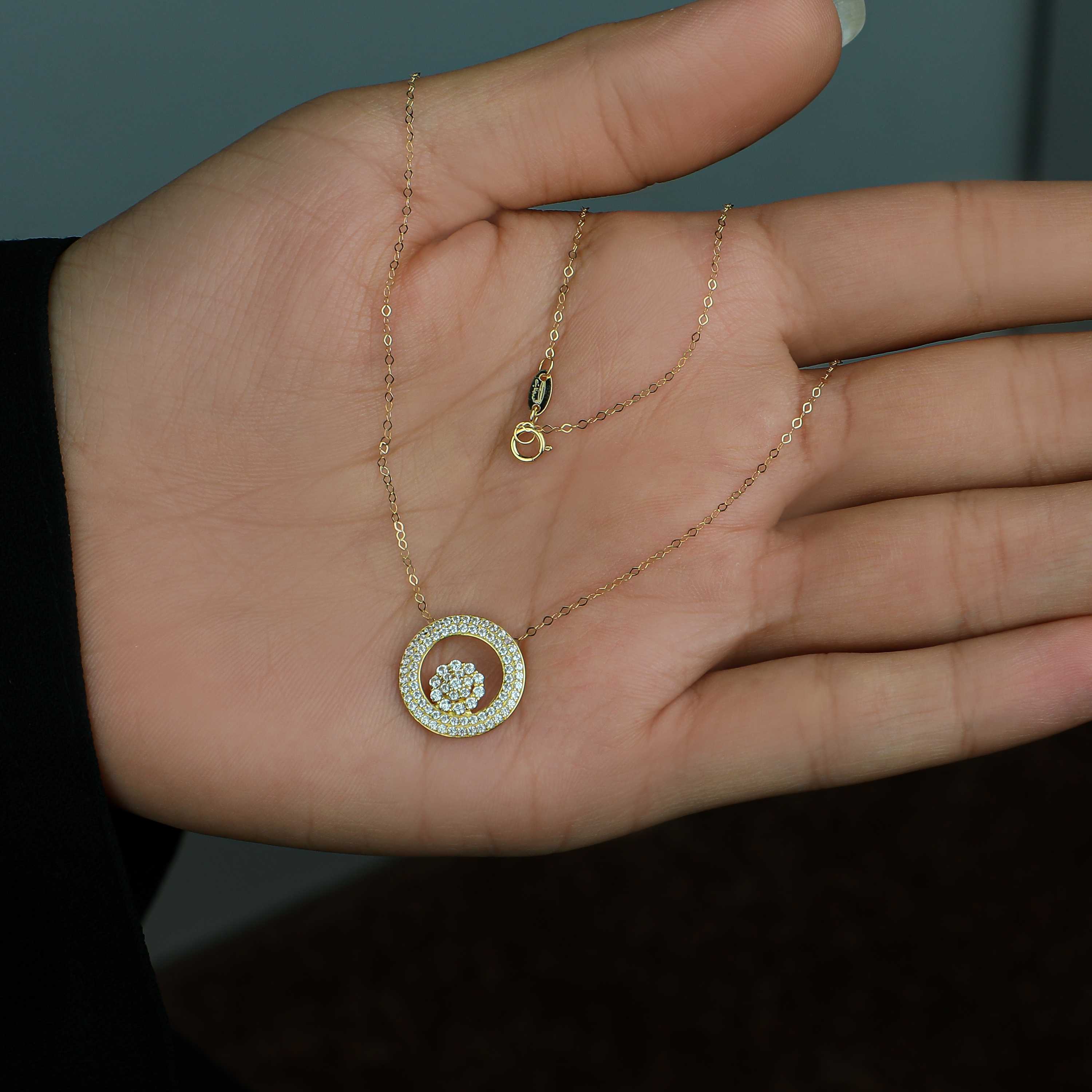 18 karat gold choker, made in Turkey - (H-0905)